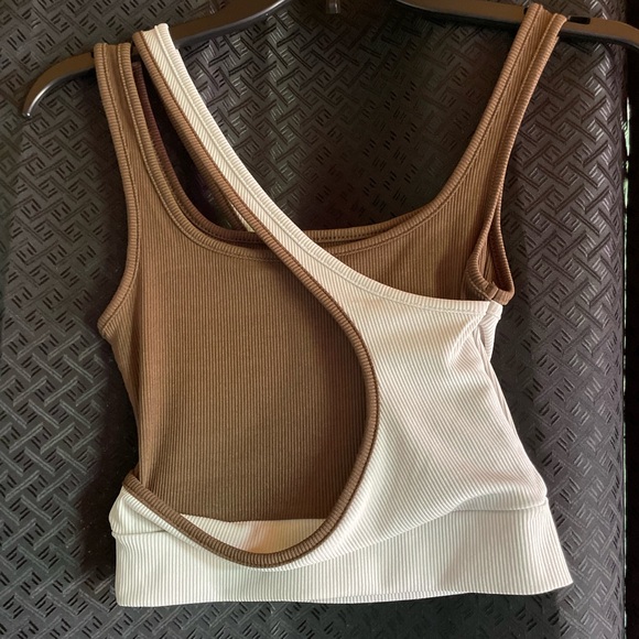 Cider Ribbed Brown Tank Top - Picture 2 of 3